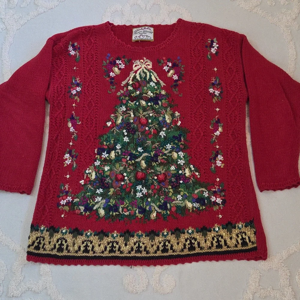 Vintage Heirloom Collectibles Women's Ugly Christmas Sweater Tree - Picture 2 of 5